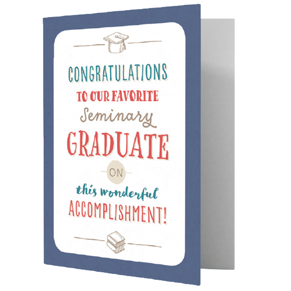 Seminary Graduate Greeting Card,  Seminary Graduate Greeting Card