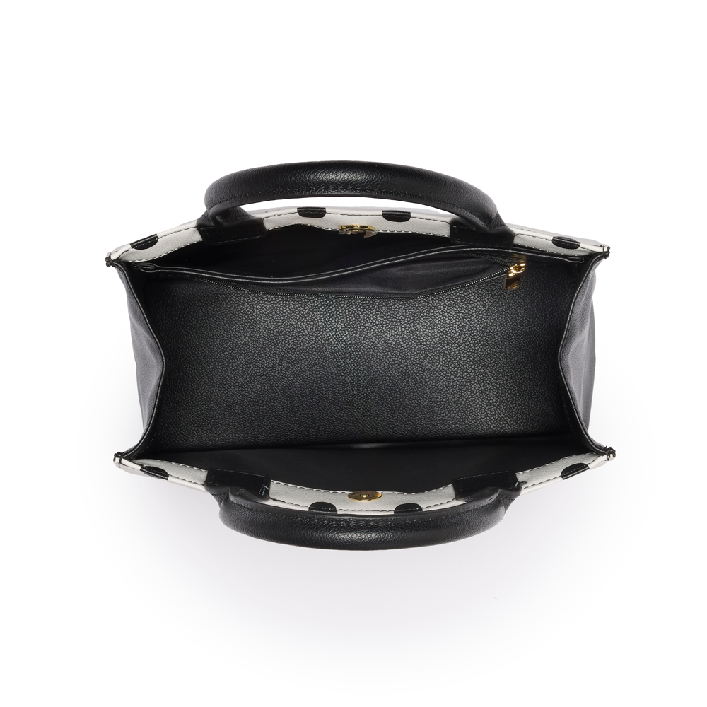 White with Black Dots Regular Scripture Tote, , large