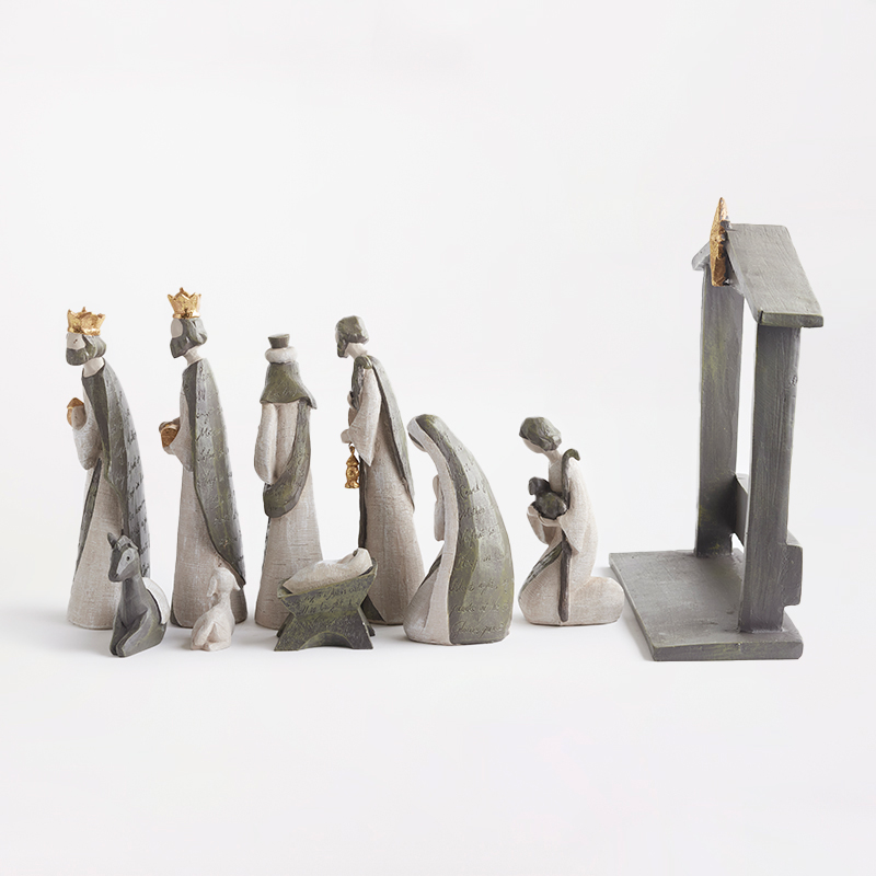 Silent Night Resin Nativity, , large image number 2