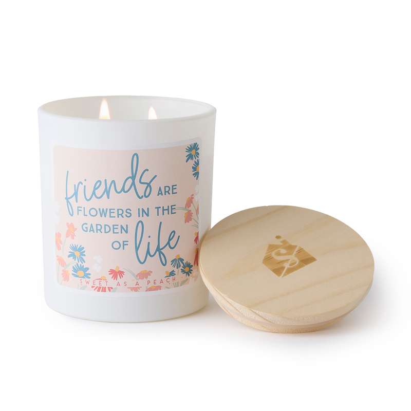 Friends Are Flowers in the Garden Candle