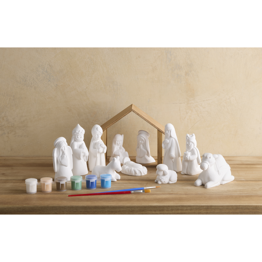 Plaster Paint Set Nativity, , large image number 2