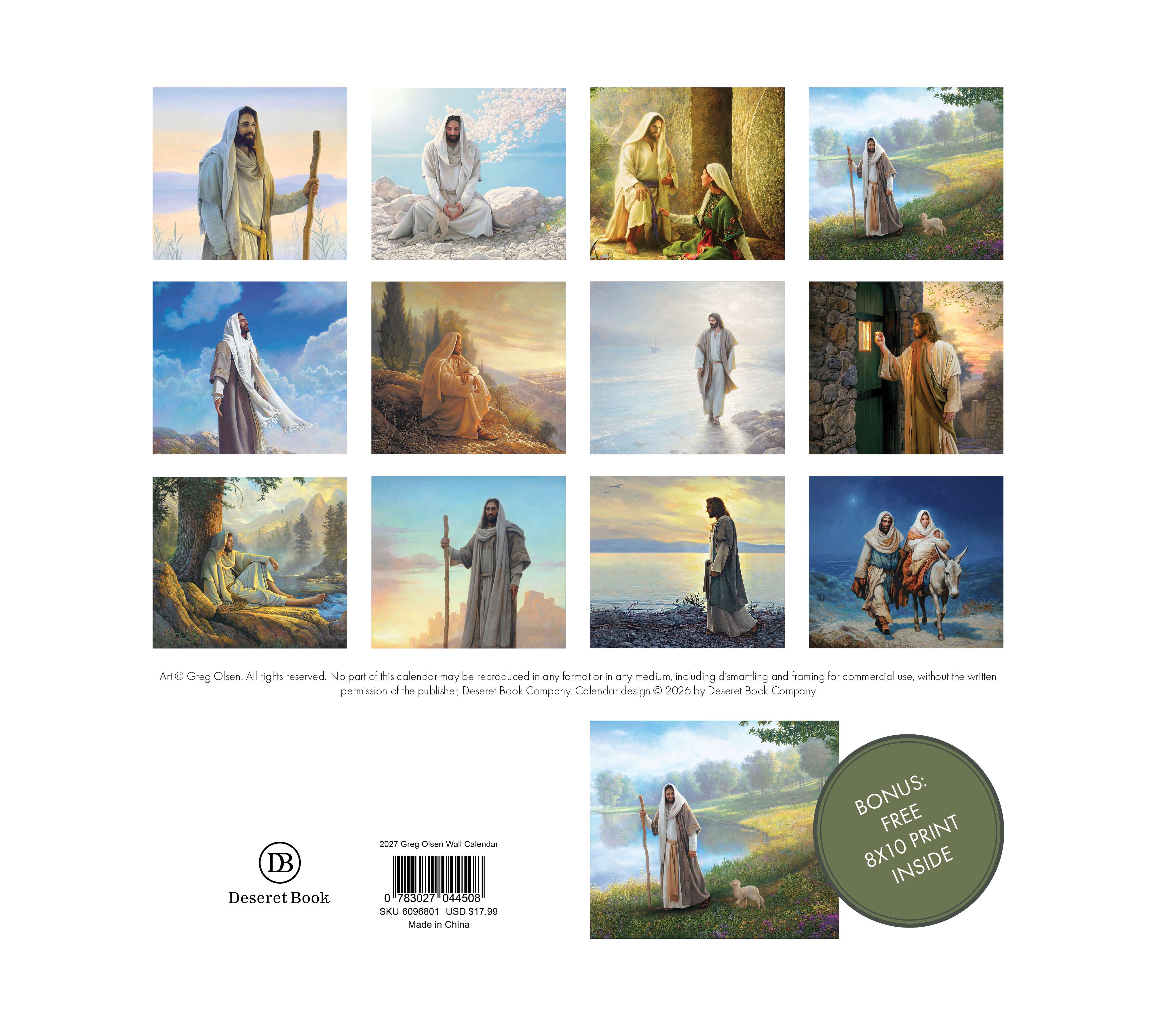 2027 Greg Olsen Wall Calendar, , large image number 2