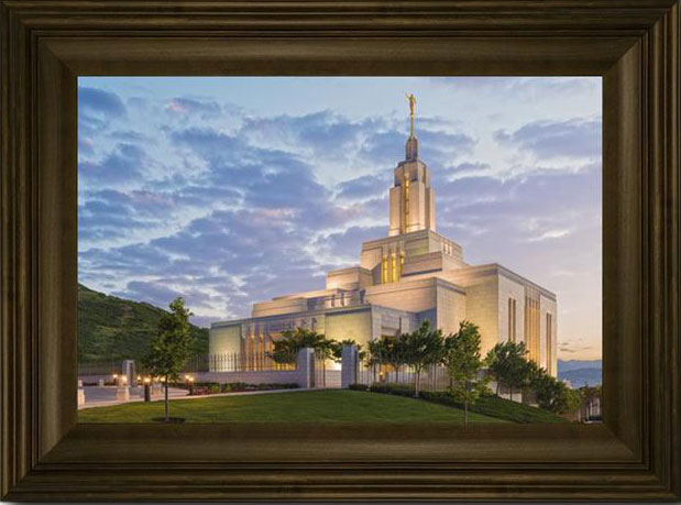 Draper Temple (17x23 Framed Giclee Canvas)