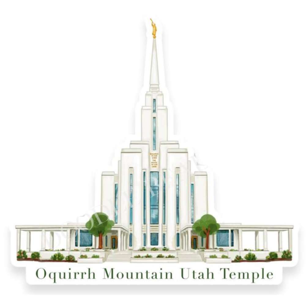 Oquirrh Mountain Utah Temple Sticker, , large image number 0