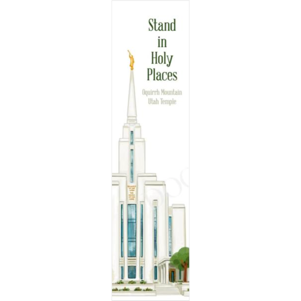 Oquirrh Mountain Utah Temple Bookmark