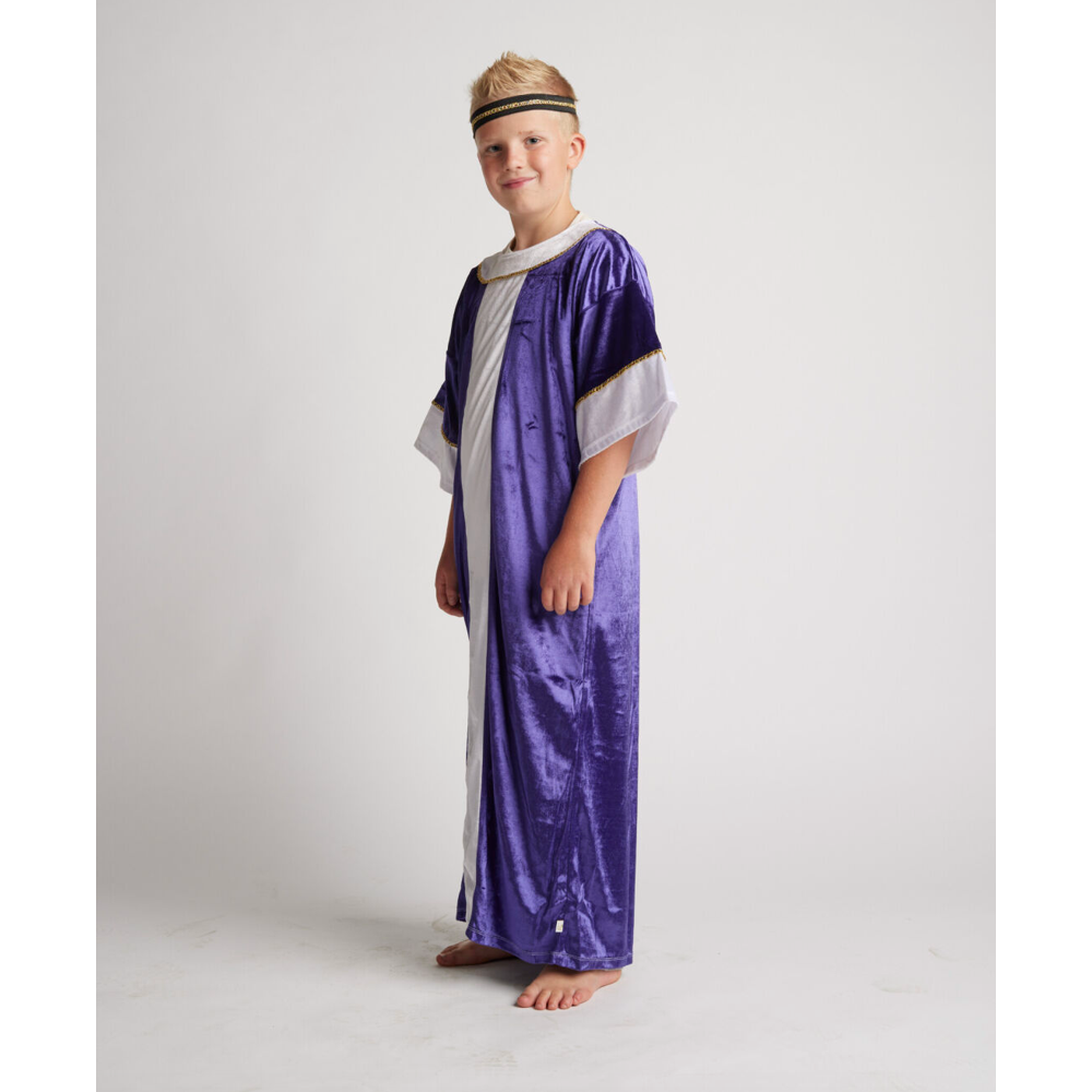 Children's Nativity Purple Wiseman Costume, , large