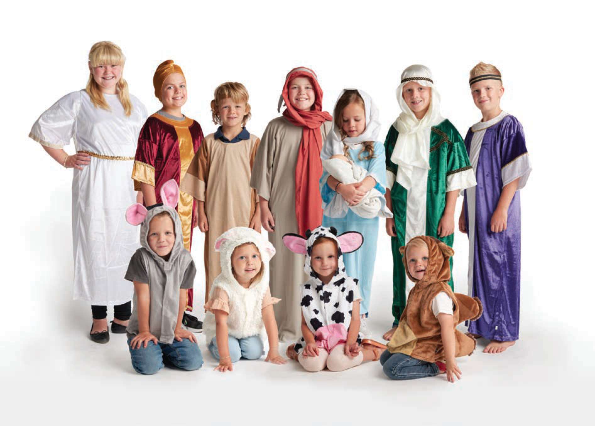 Children's Nativity Purple Wiseman Costume, , large image number 3