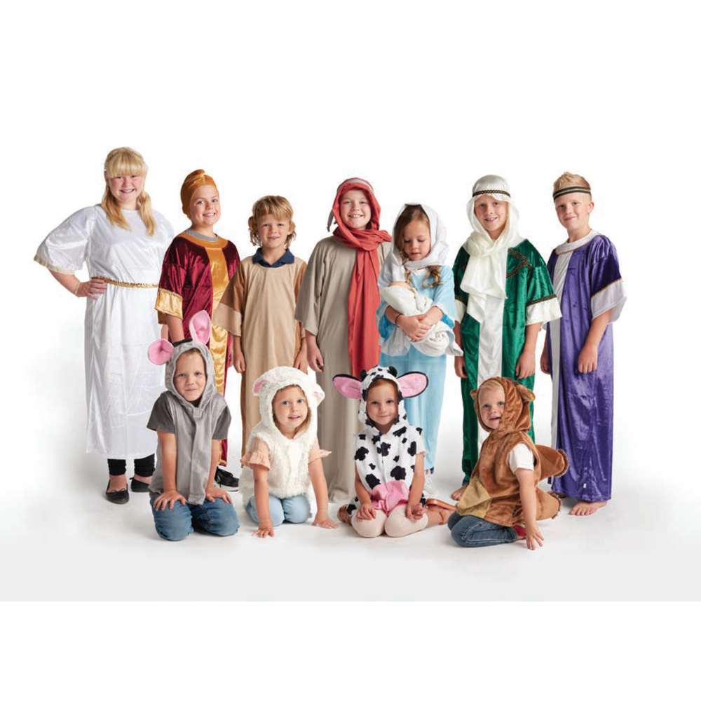 Children's Nativity Purple Wiseman Costume, , large image number 3