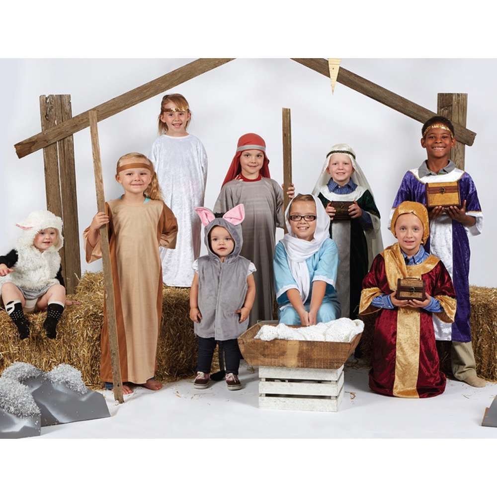 christmas nativity dress Nativity Christmas Smocked Bishop Dress in Light Blue