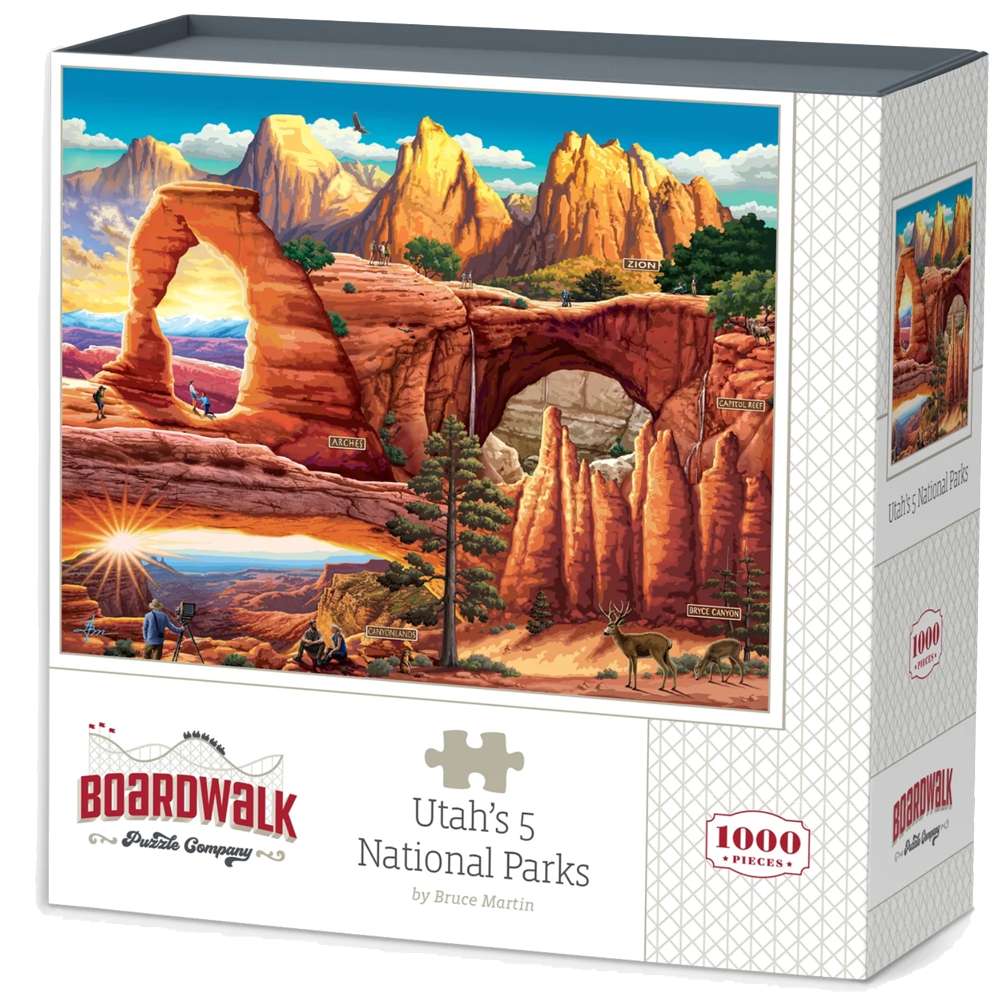 Utah's 5 National Parks 1000 Piece Puzzle