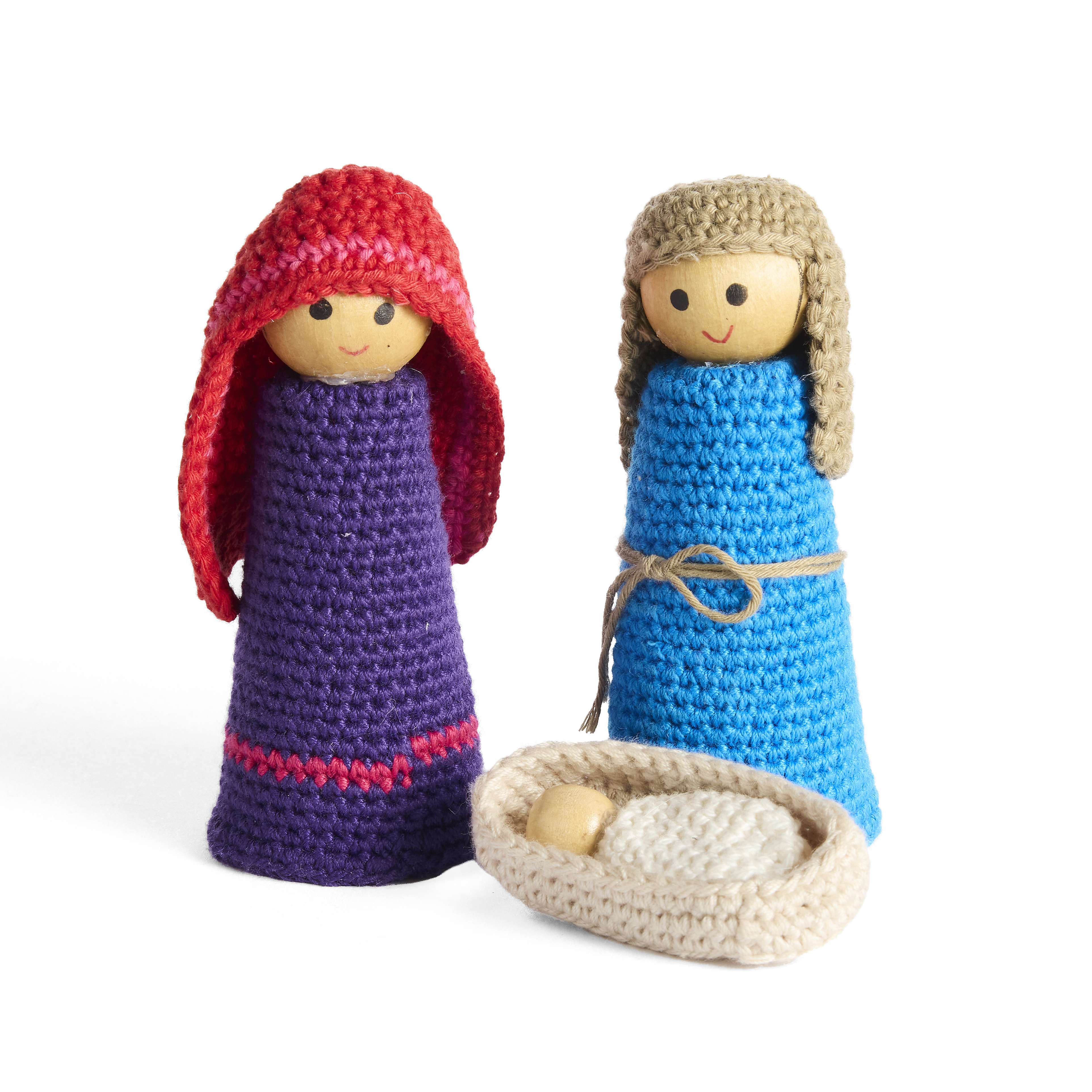 Vietnam Holy Family Crocheted Nativity