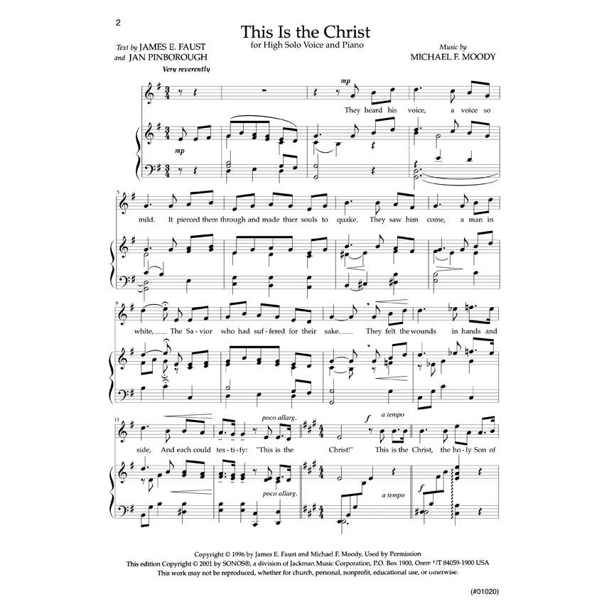 This Is the Christ - Vocal Solo High, , large image number 1