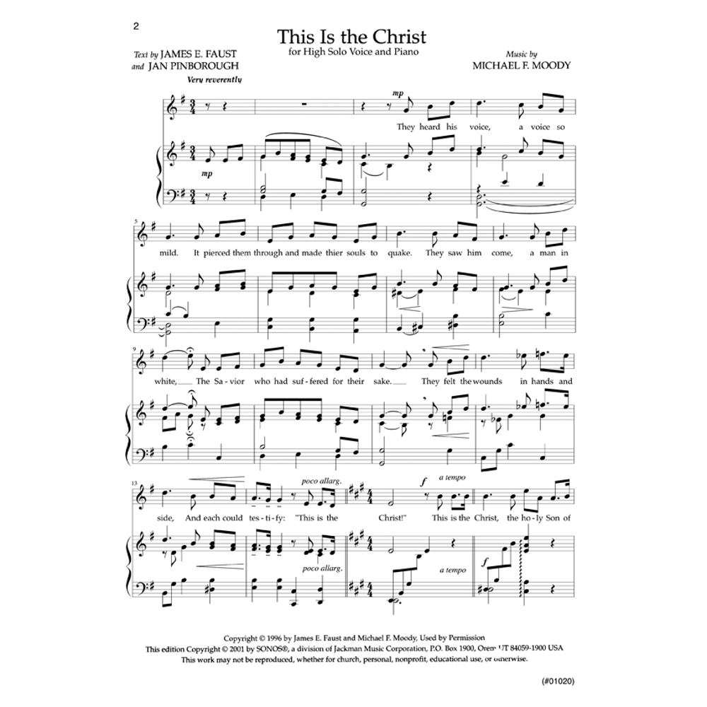 This Is the Christ - Vocal Solo High, , large