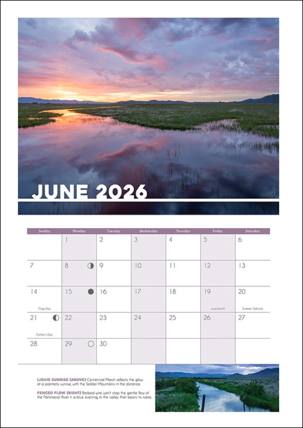 2026 Idaho Wall Calendar, , large