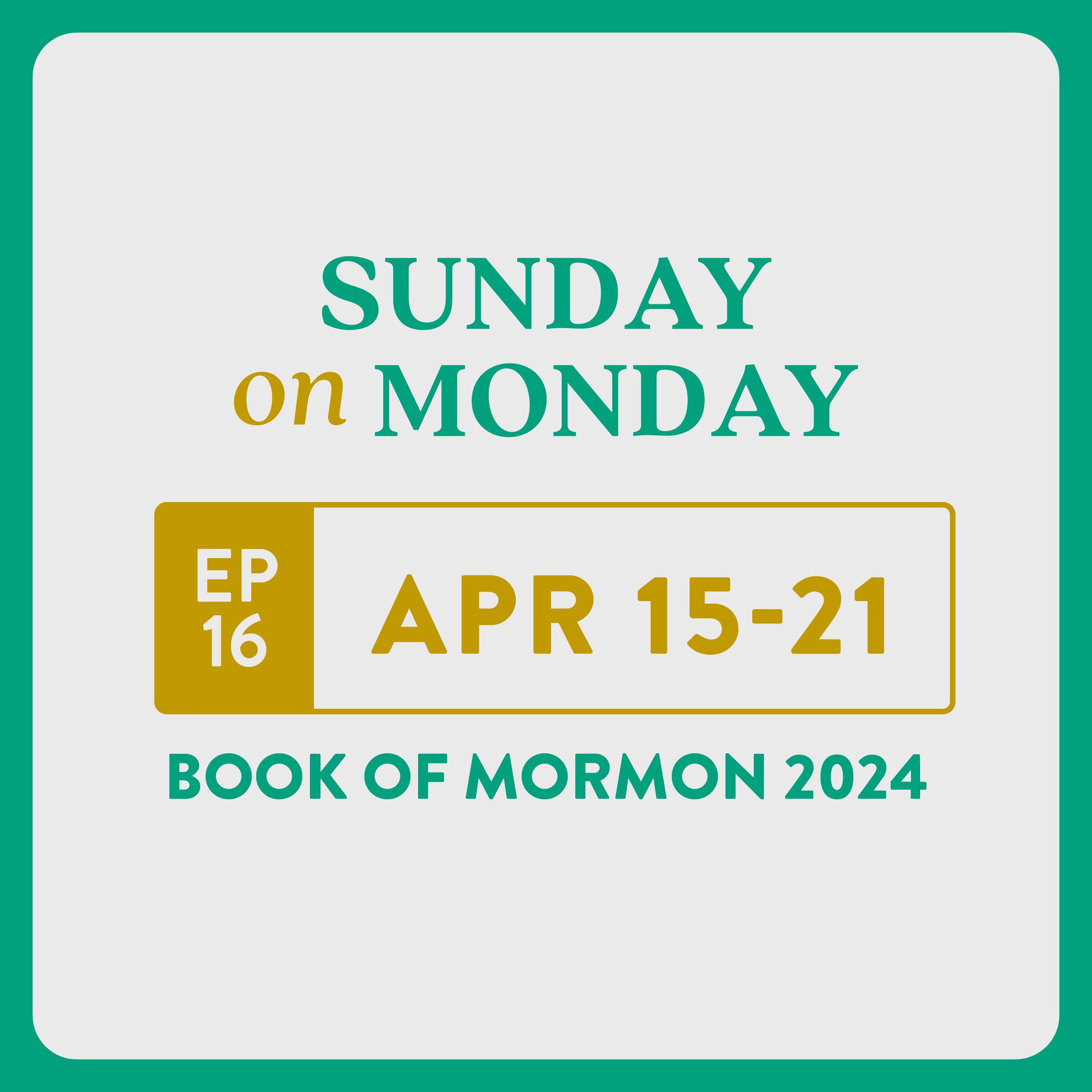 #16 Enos-Words of Mormon: Personal