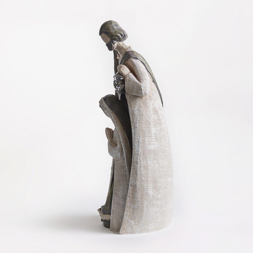 White Nesting Silent Night Resin Nativity, , large image number 2