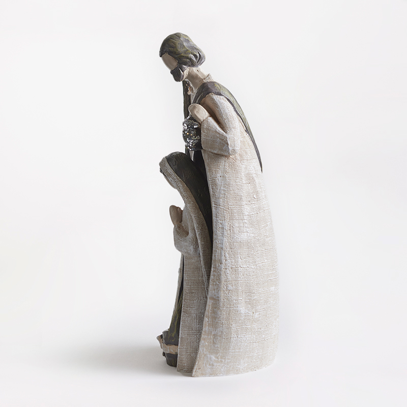 White Nesting Silent Night Resin Nativity, , large image number 2