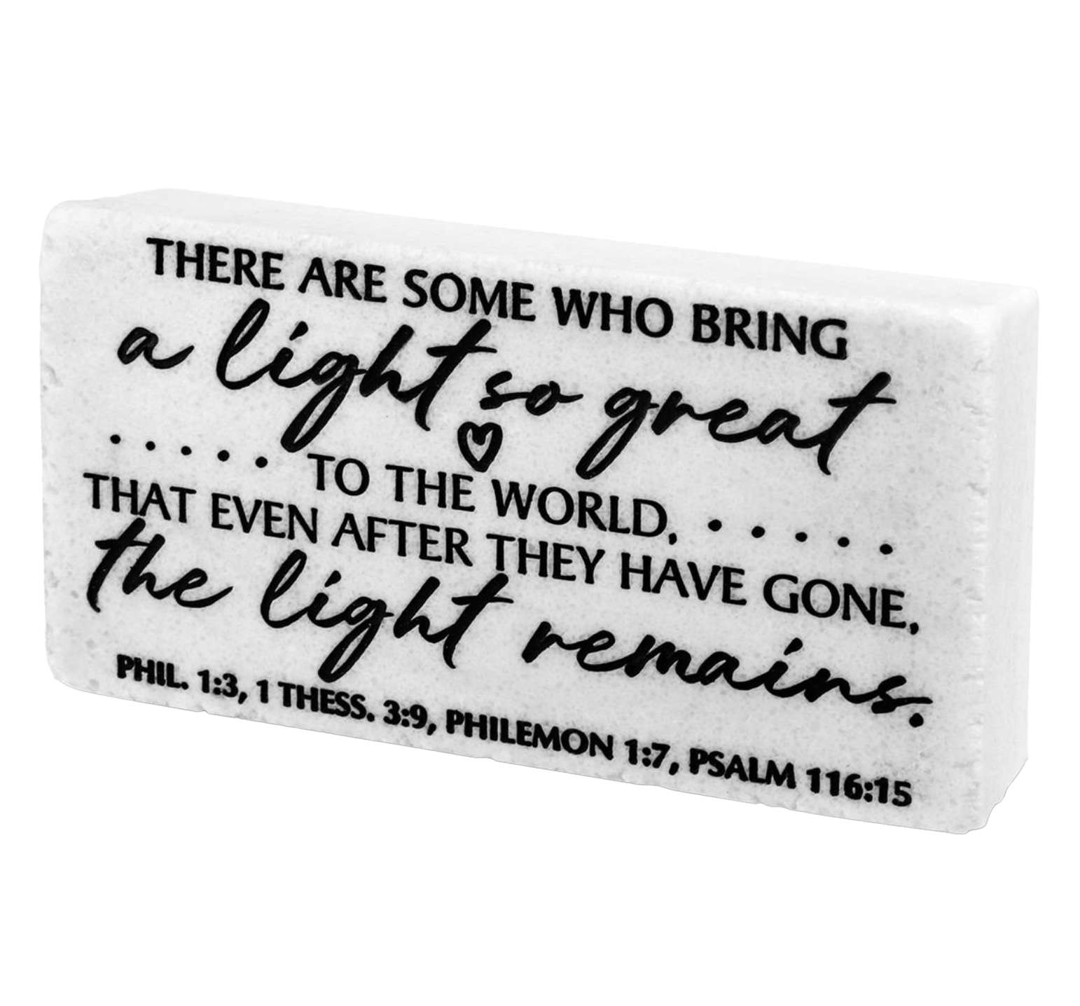 Light So Great (4x2 Stone Plaque)