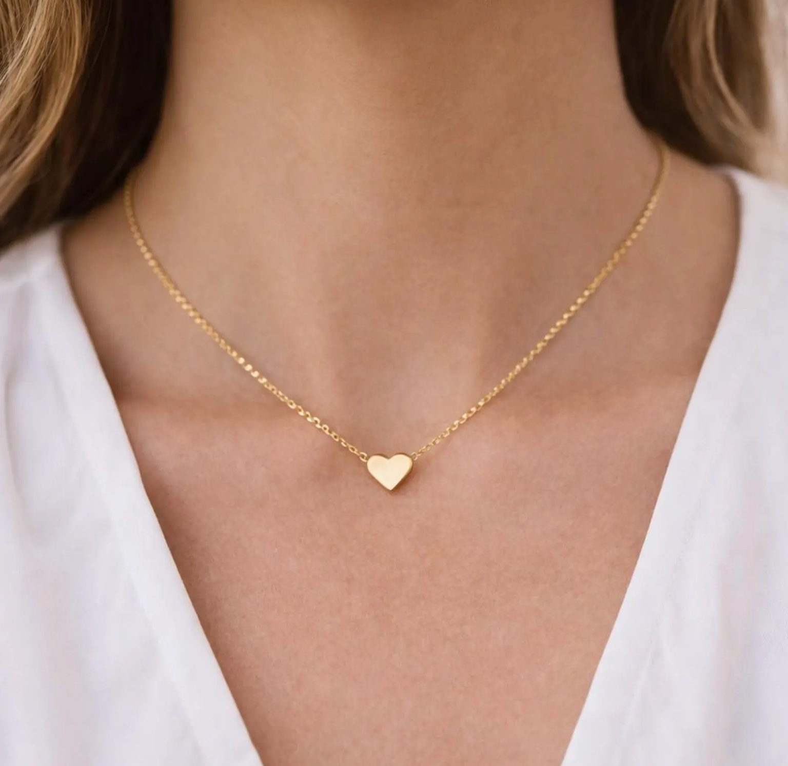 Side by Side or Miles Apart Heart Necklace, , large image number 4