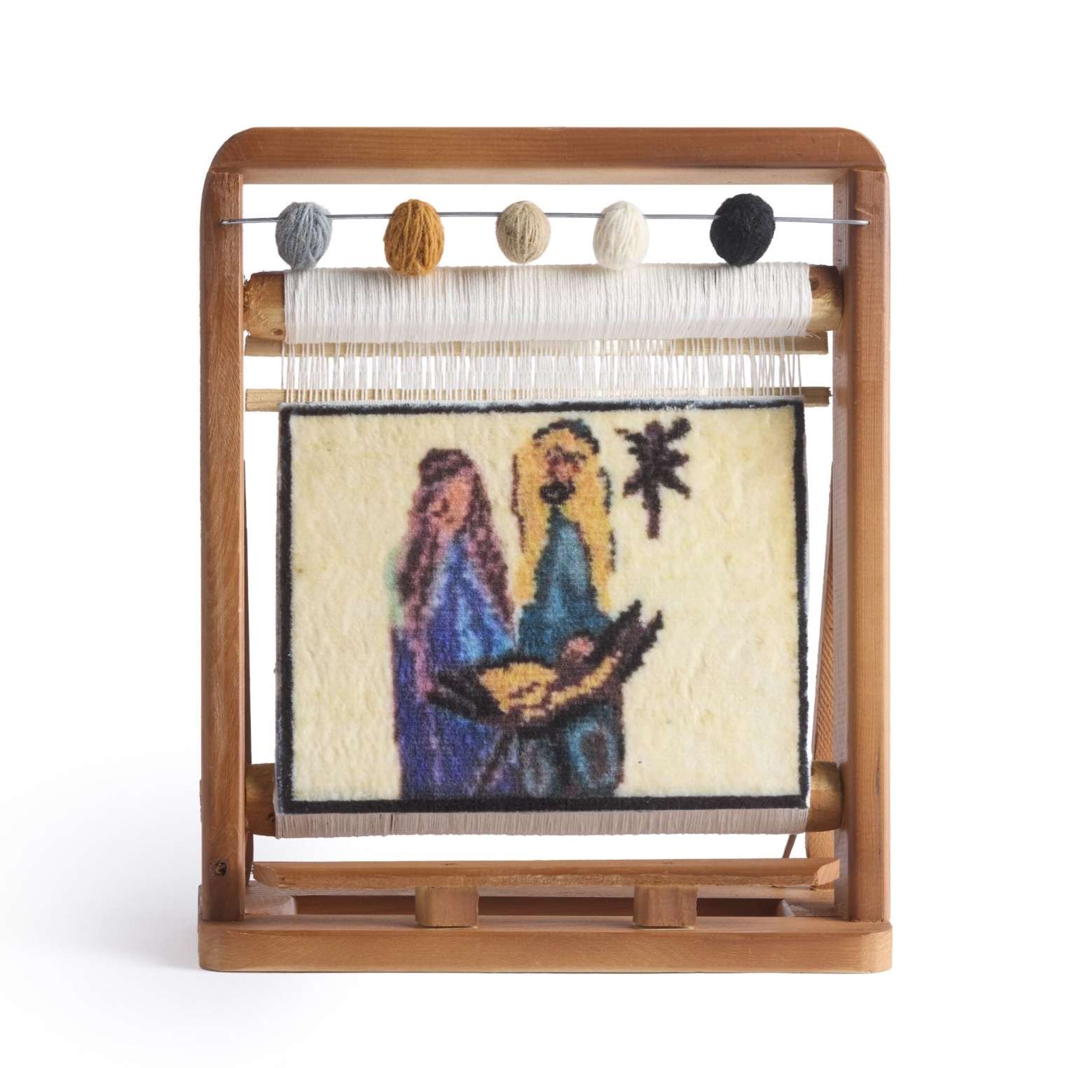 Turkey Cream Holy Family Loom Nativity, , large image number 0