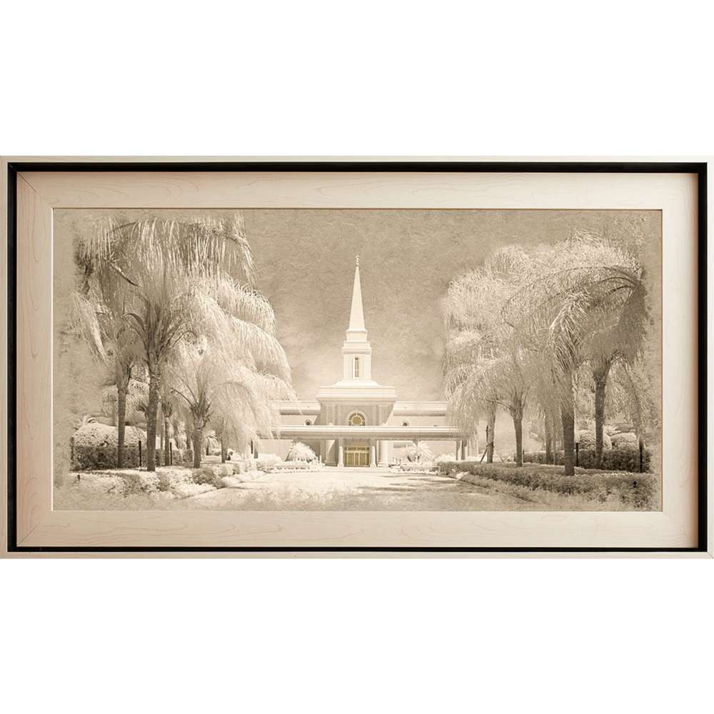 Orlando Florida Temple, Light Wood (22x39 Framed Textured Paper), , large image number 0