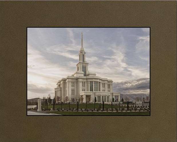 Payson Temple Genesis Matted Print