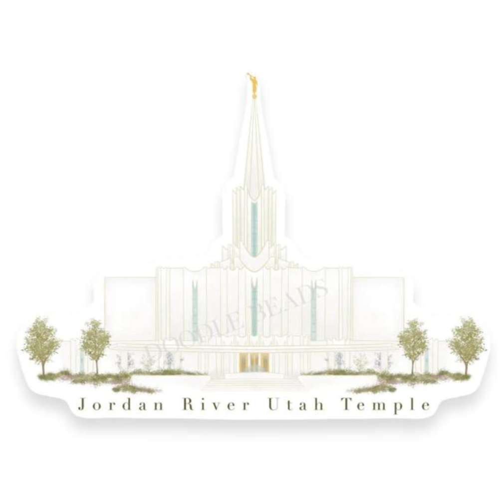 Jordan River Utah Temple Sticker