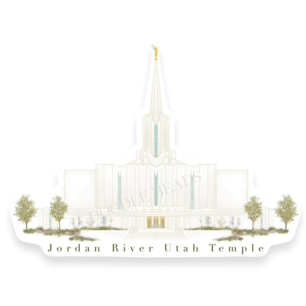 Jordan River Utah Temple Sticker
