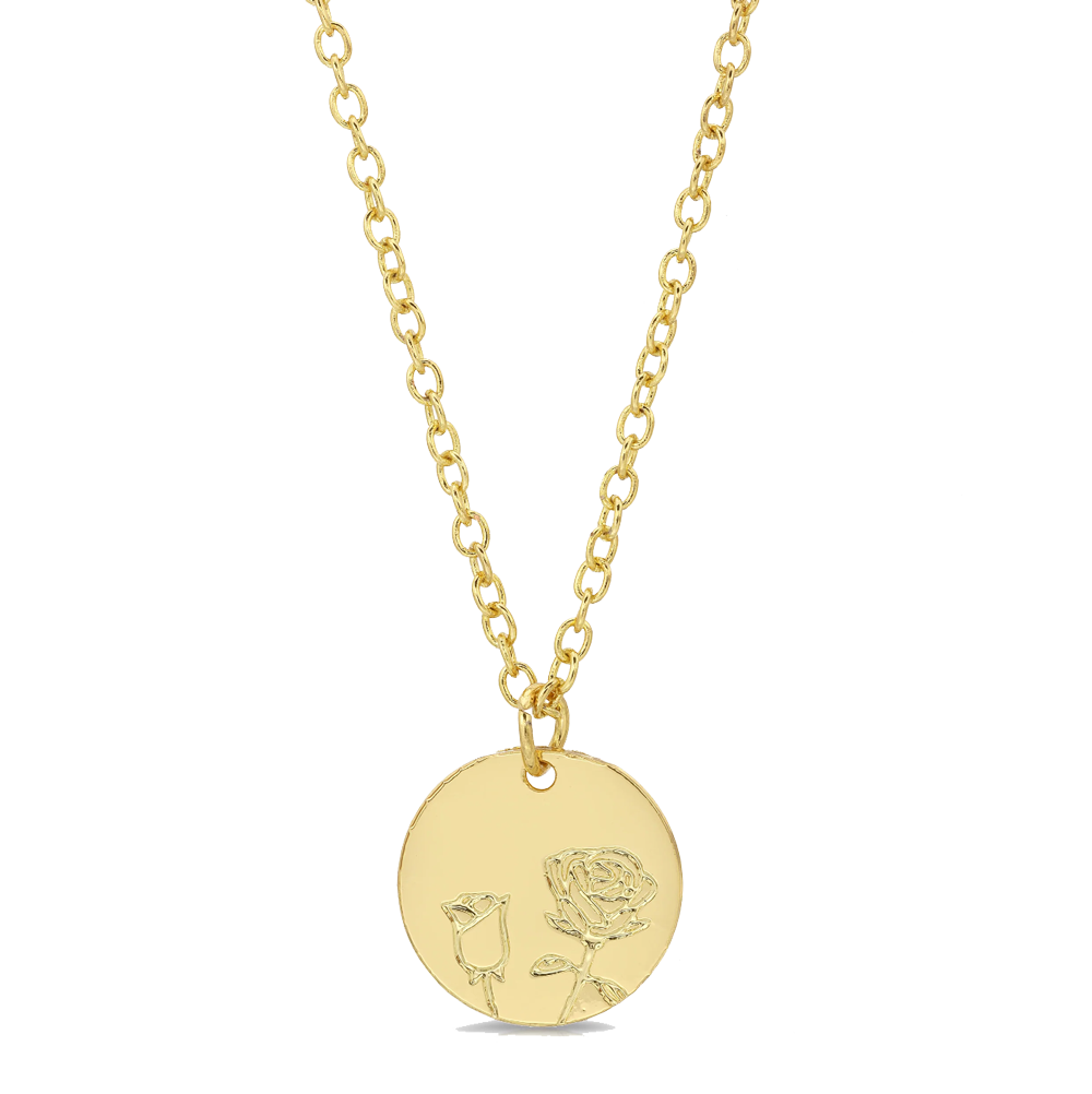 Rose Botanical Necklace, , large