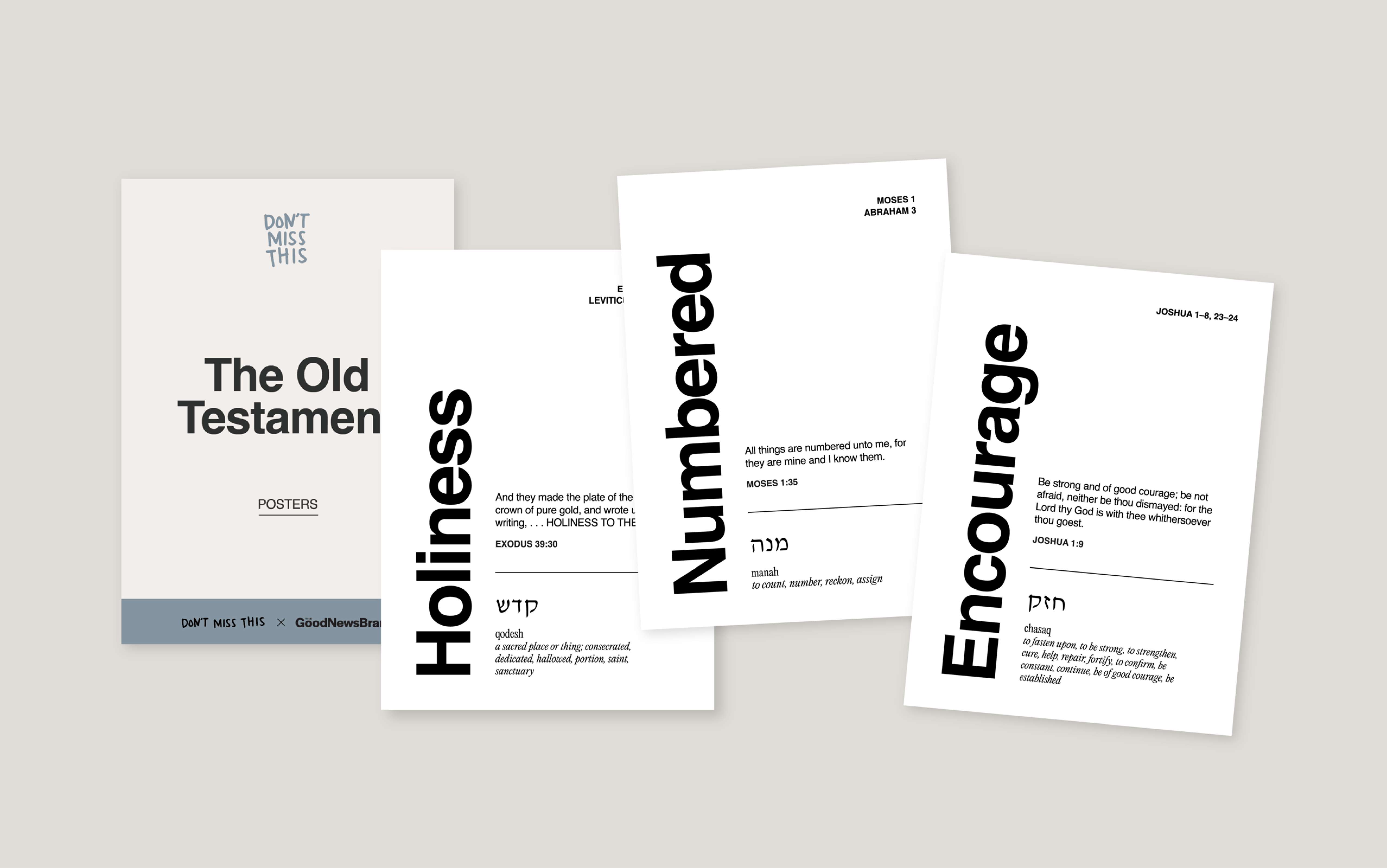 Don't Miss This Old Testament 2026 Poster Set with Stand, , large