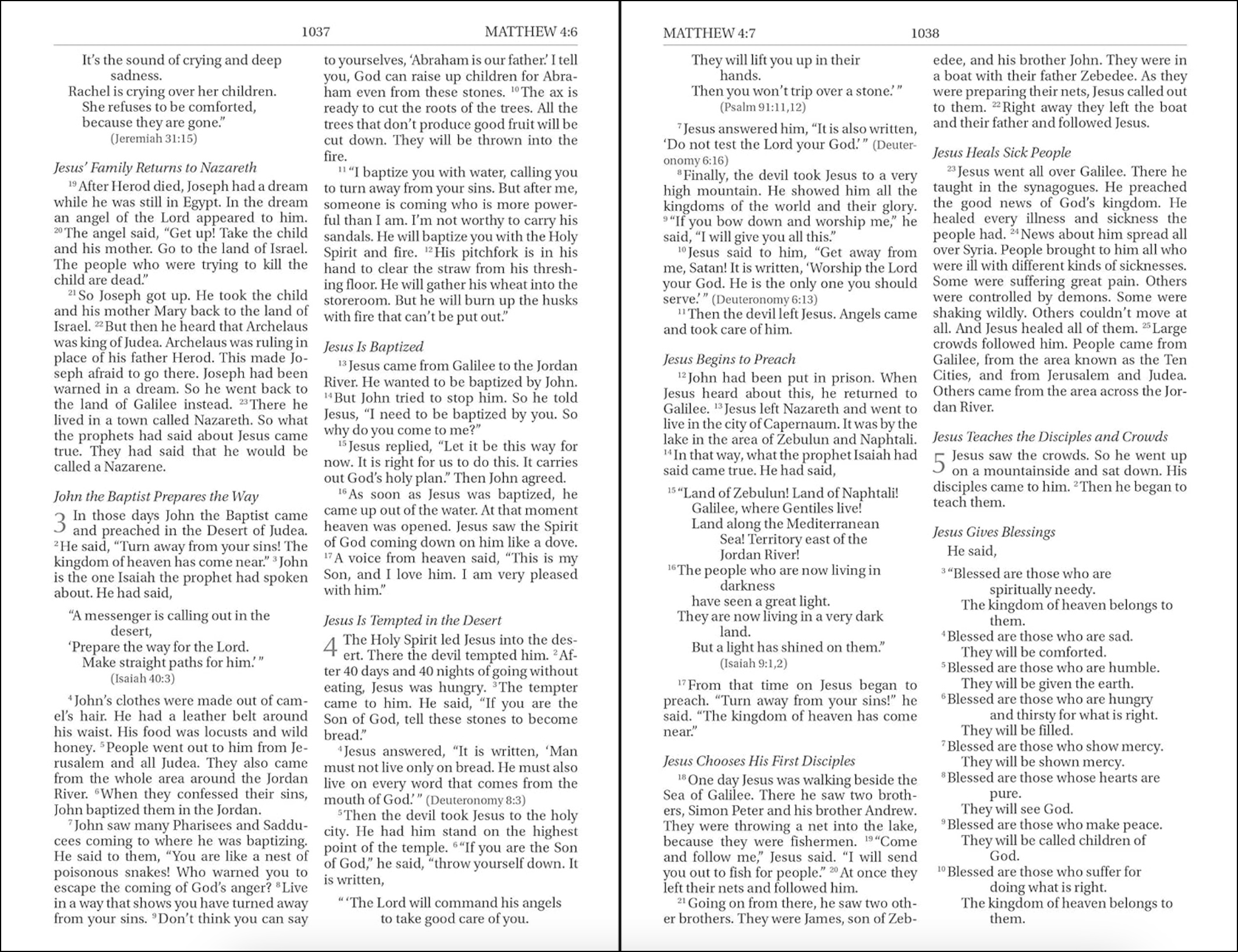 NIrV, Outreach Holy Bible, Blue, , large image number 3