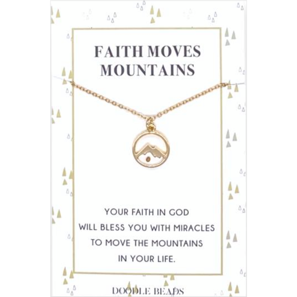 Faith Moves Mountains Mustard See Necklace, , large image number 1
