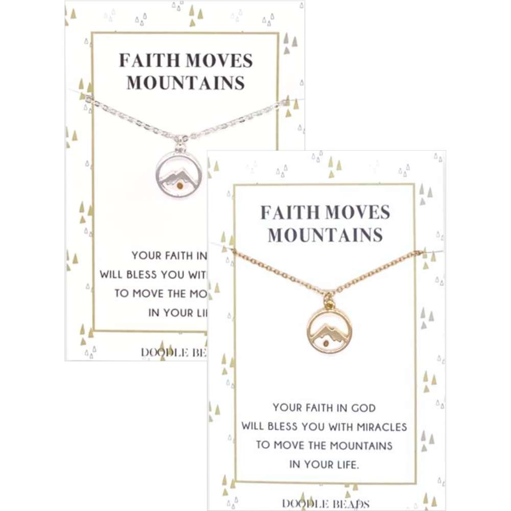 Faith Moves Mountains Mustard See Necklace