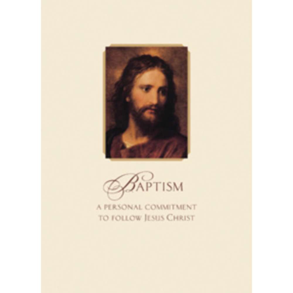 Hoffman's Christ Baptism Foil Greeting Card
