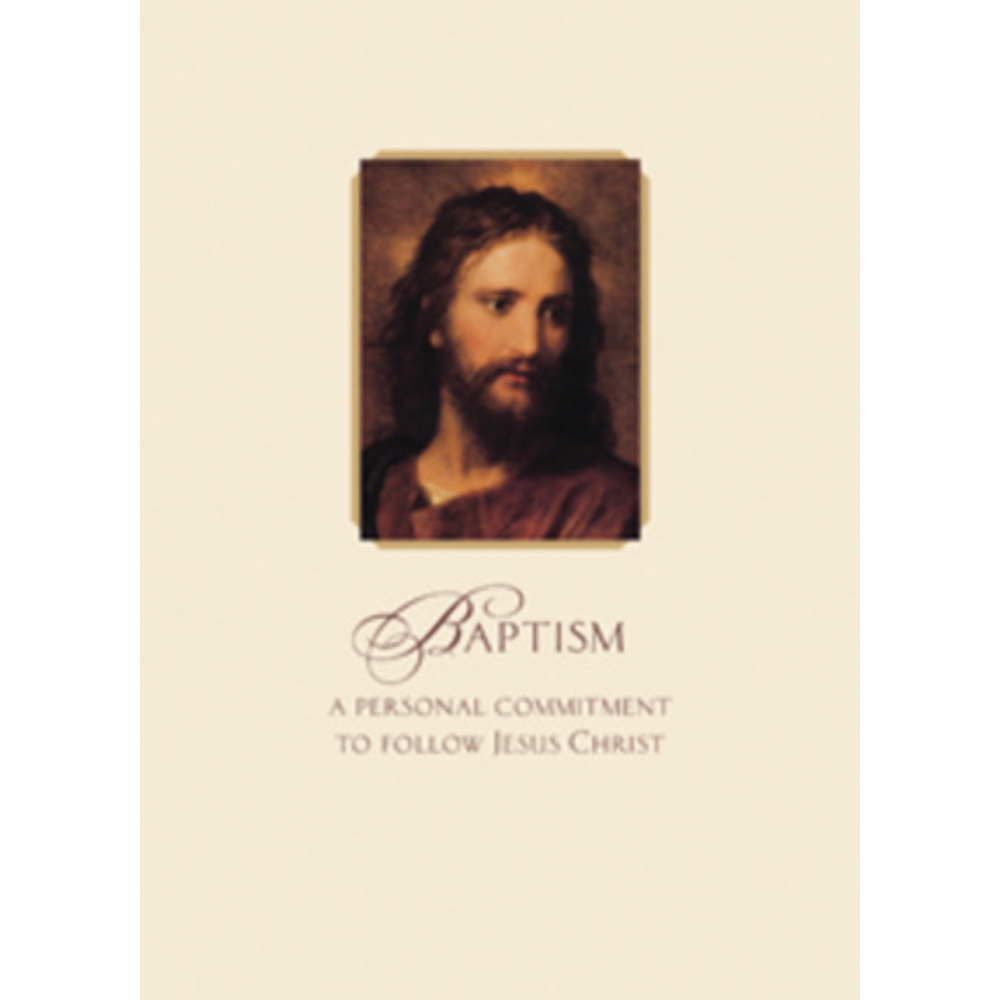 Hoffman's Christ Baptism Foil Greeting Card,  Hoffman's Christ Baptism Foil Greeting Card