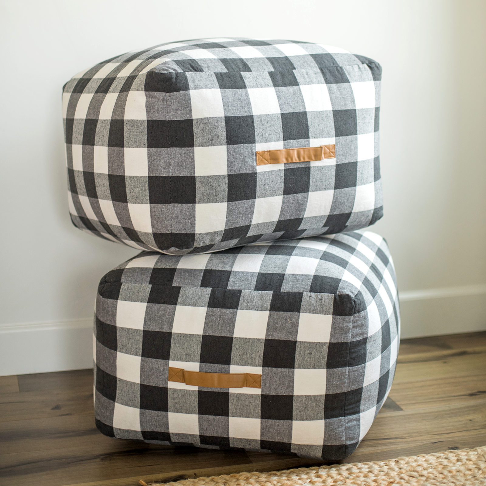 Buffalo Check Pouf, , large image number 3