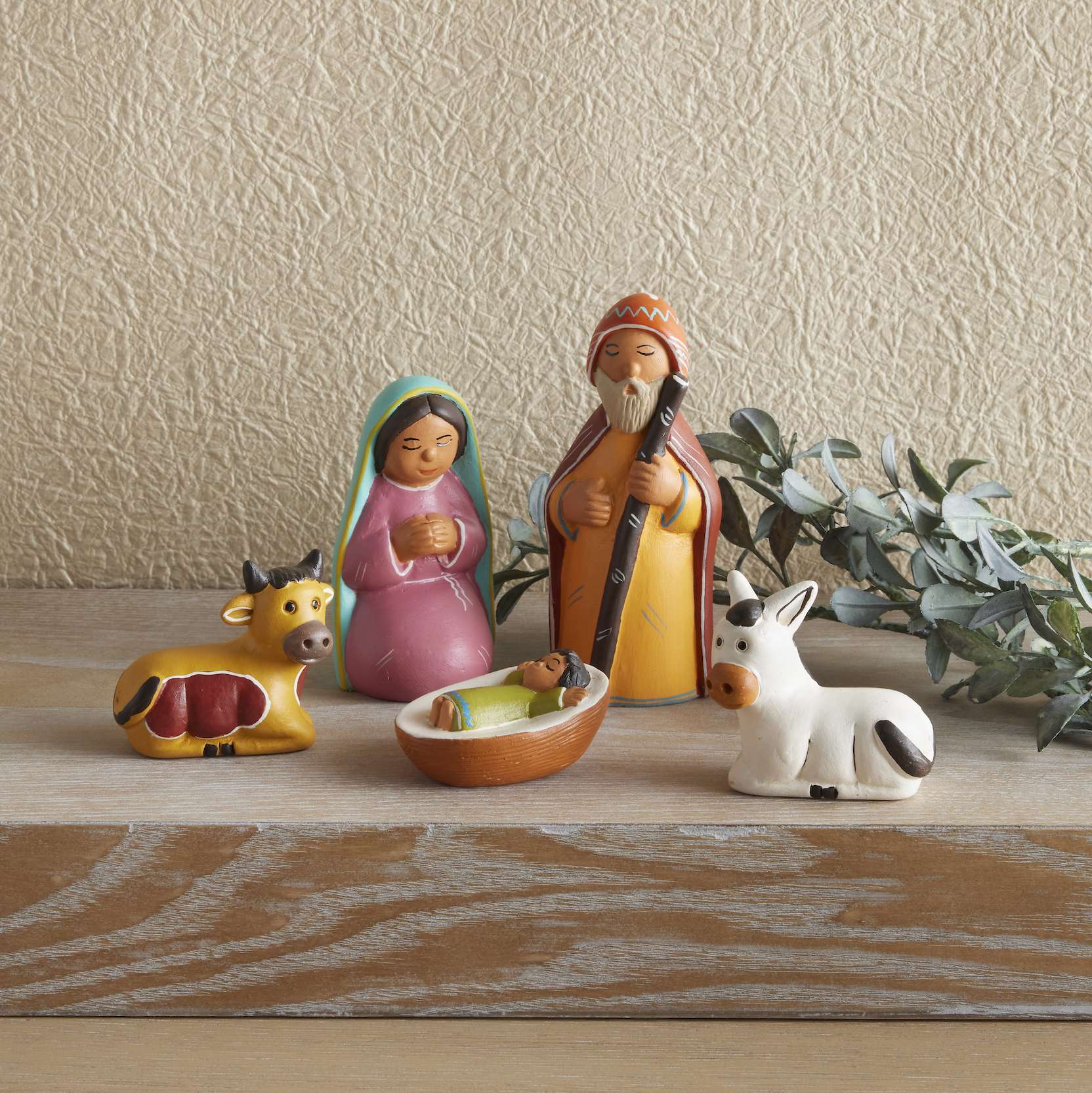 Peruvian Holy Family Nativity Set, , large image number 1