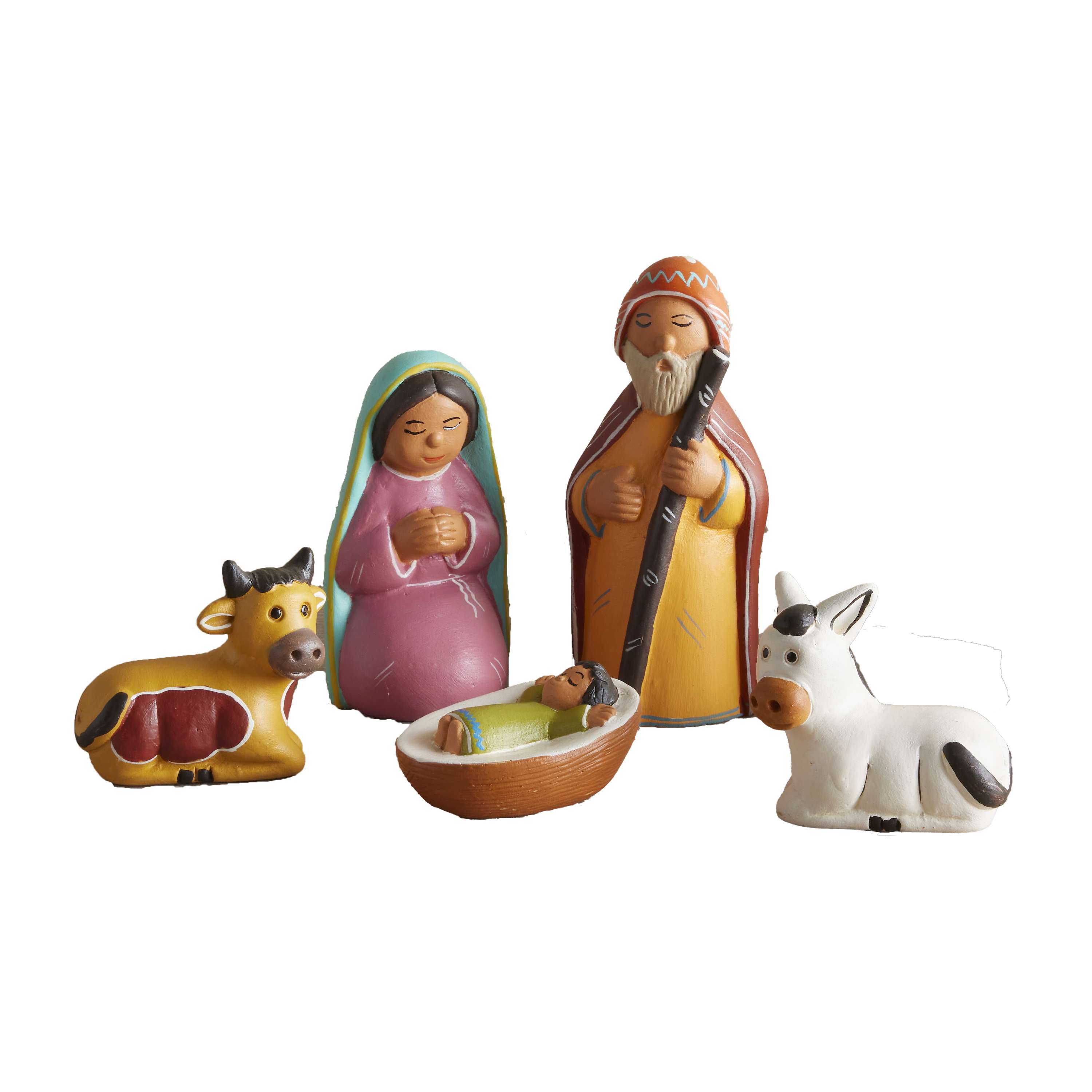 Peruvian Holy Family Nativity Set, , large image number 0