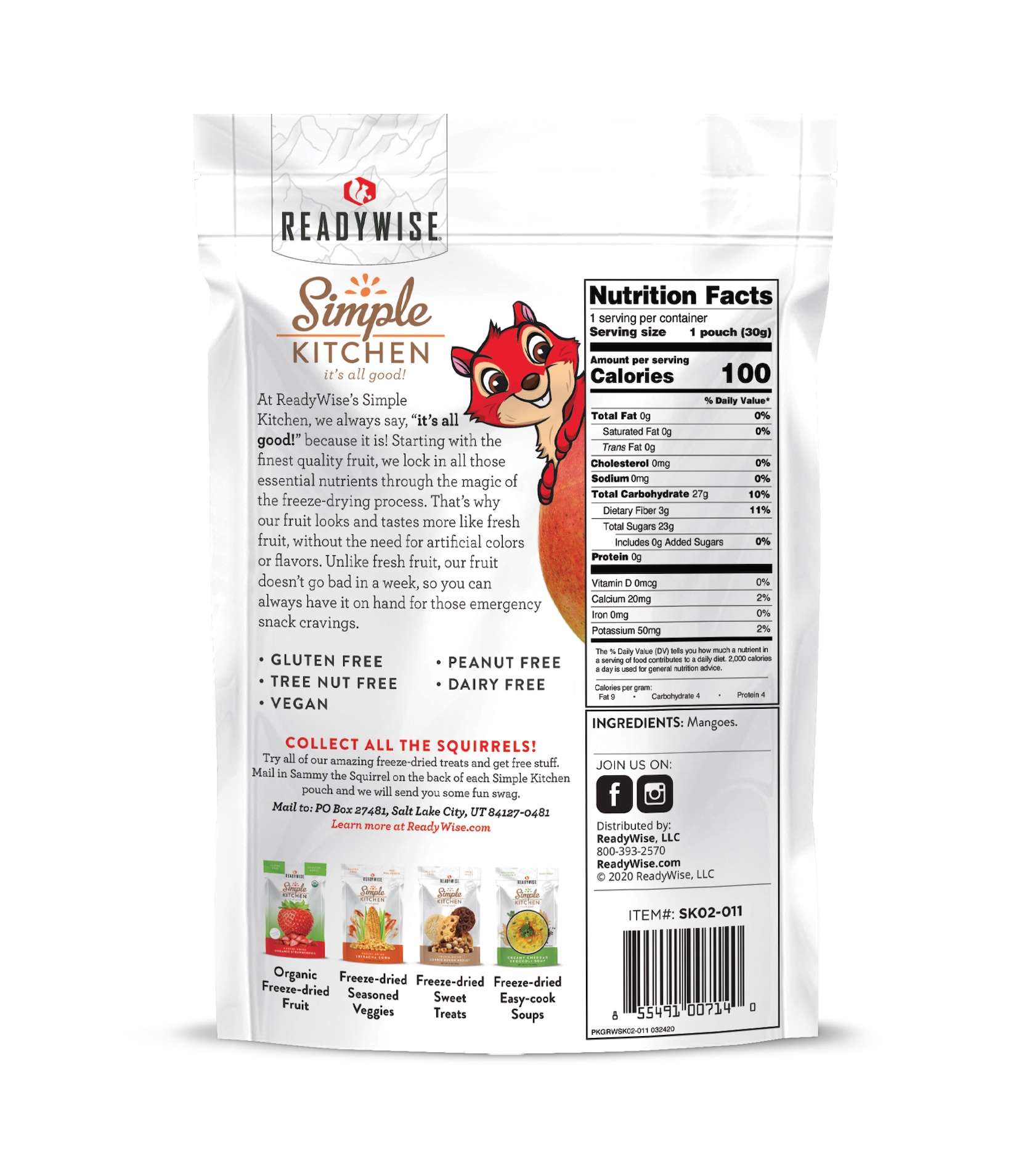 Simple Kitchen FD Mango Single Pouch Sold as 6ct Pack, , large image number 1