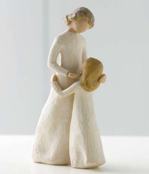 Mother and Daughter Figurine, , large image number 2