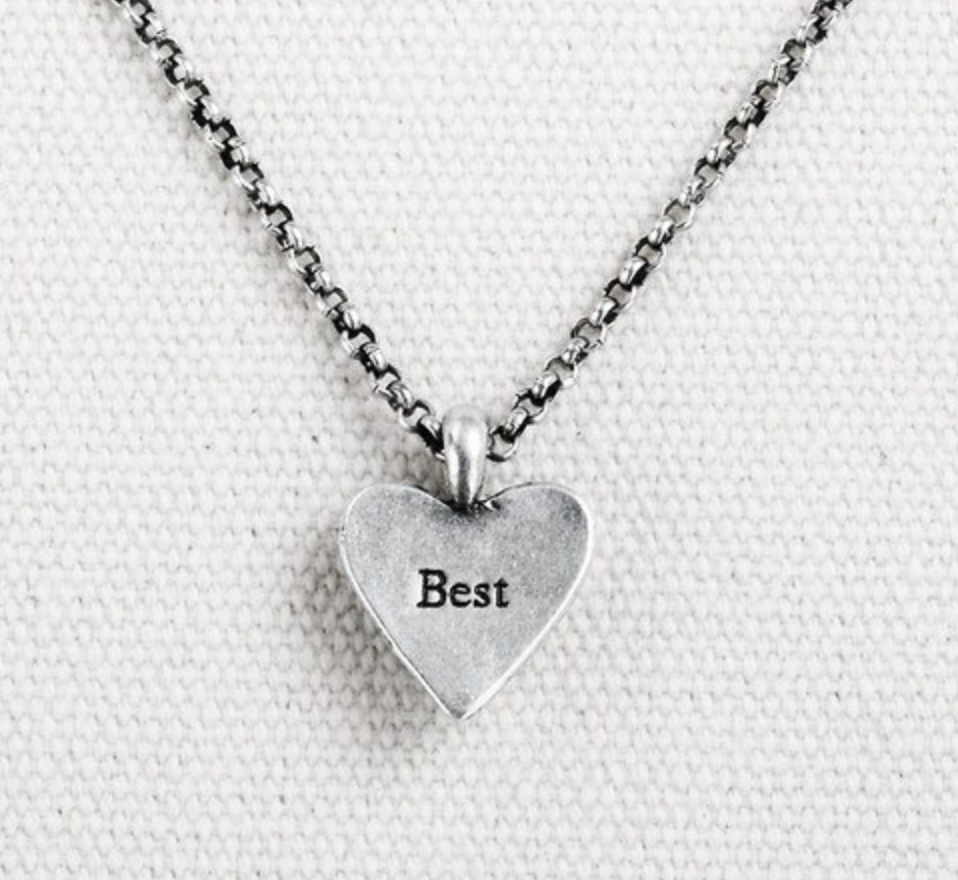 Best Mom Ever Heart Pendant Necklace, , large