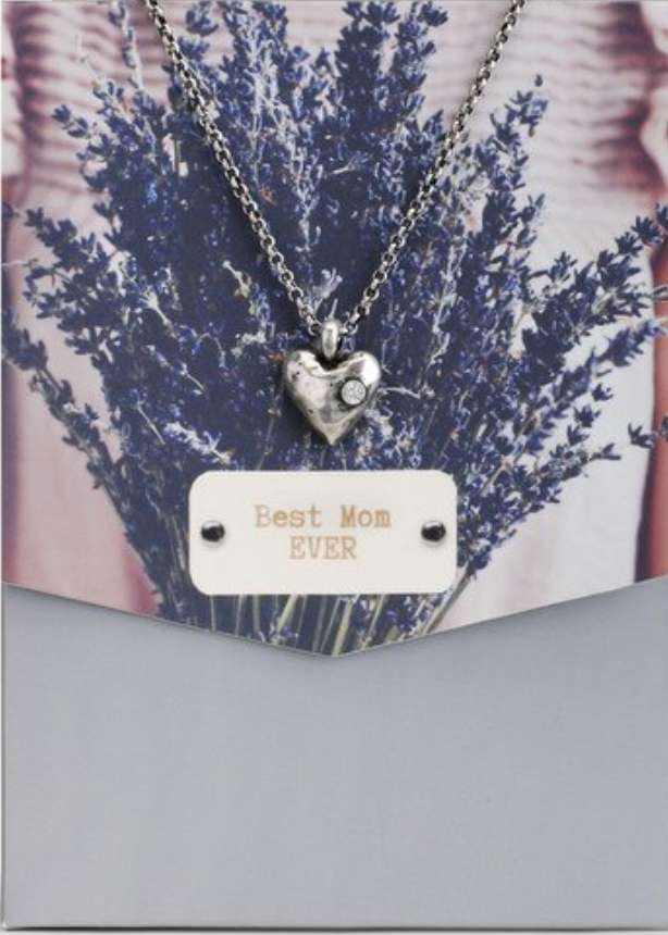 Best Mom Ever Heart Pendant Necklace