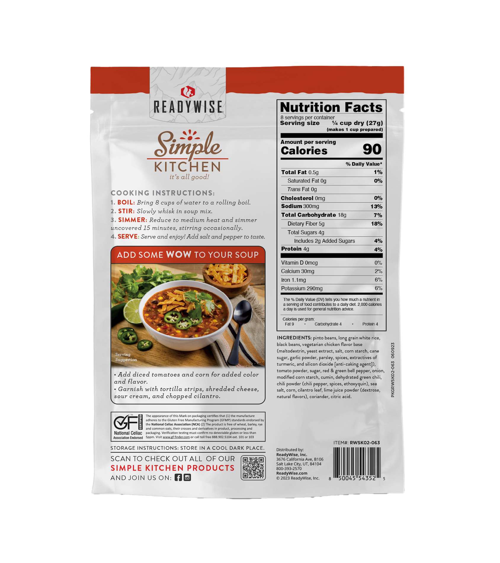 Simple Kitchen Tortilla Soup Mix Single Pouch, , large image number 2