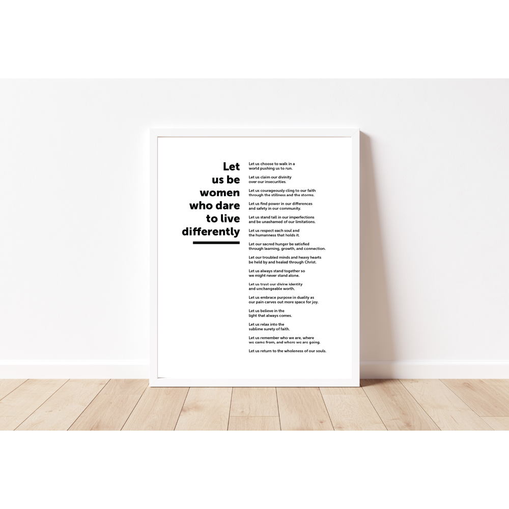 Magnify Manifesto Black and White Print,  Magnify Manifesto Black and White Print