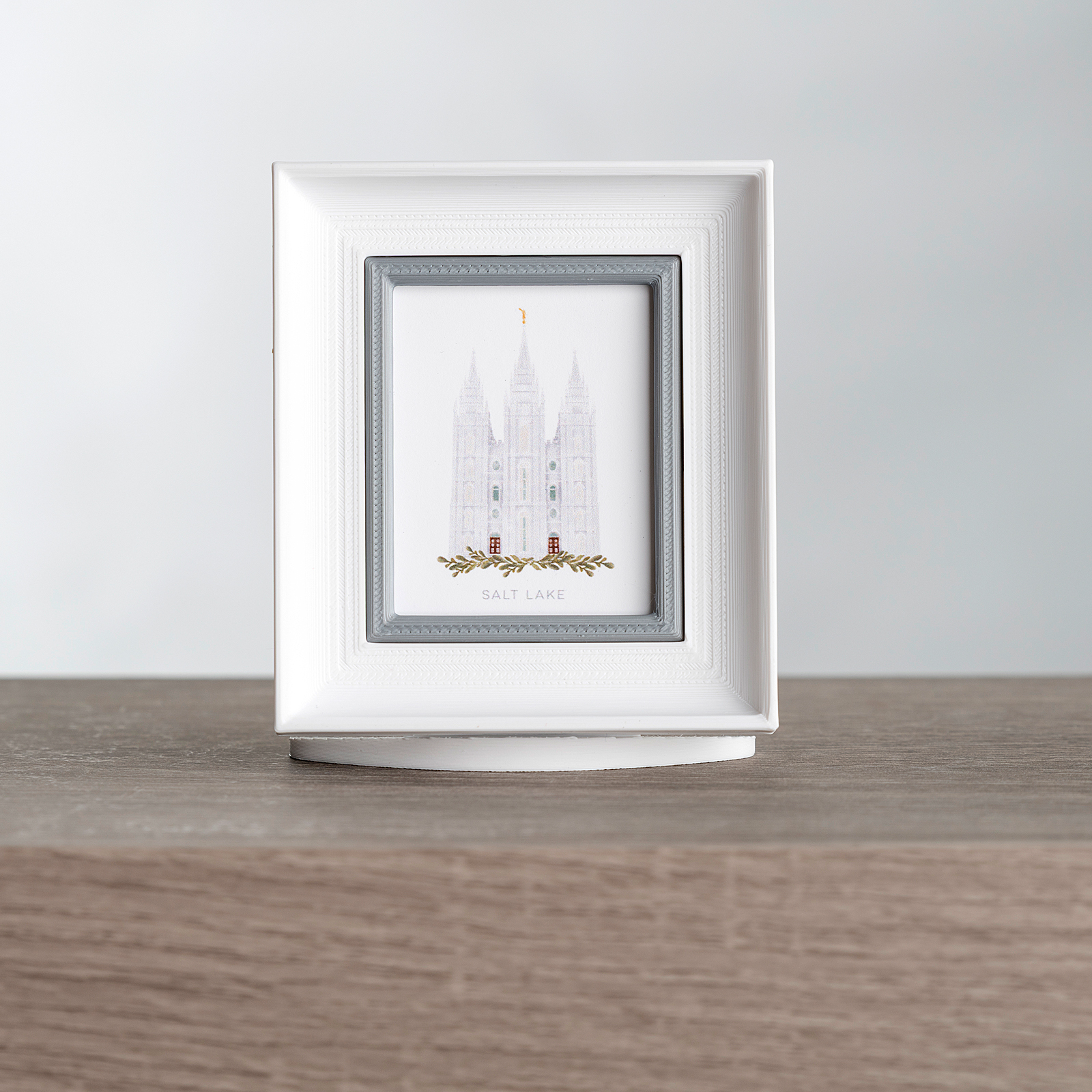Salt Lake Temple, Small and Simple (2.75x3 Framed Art)