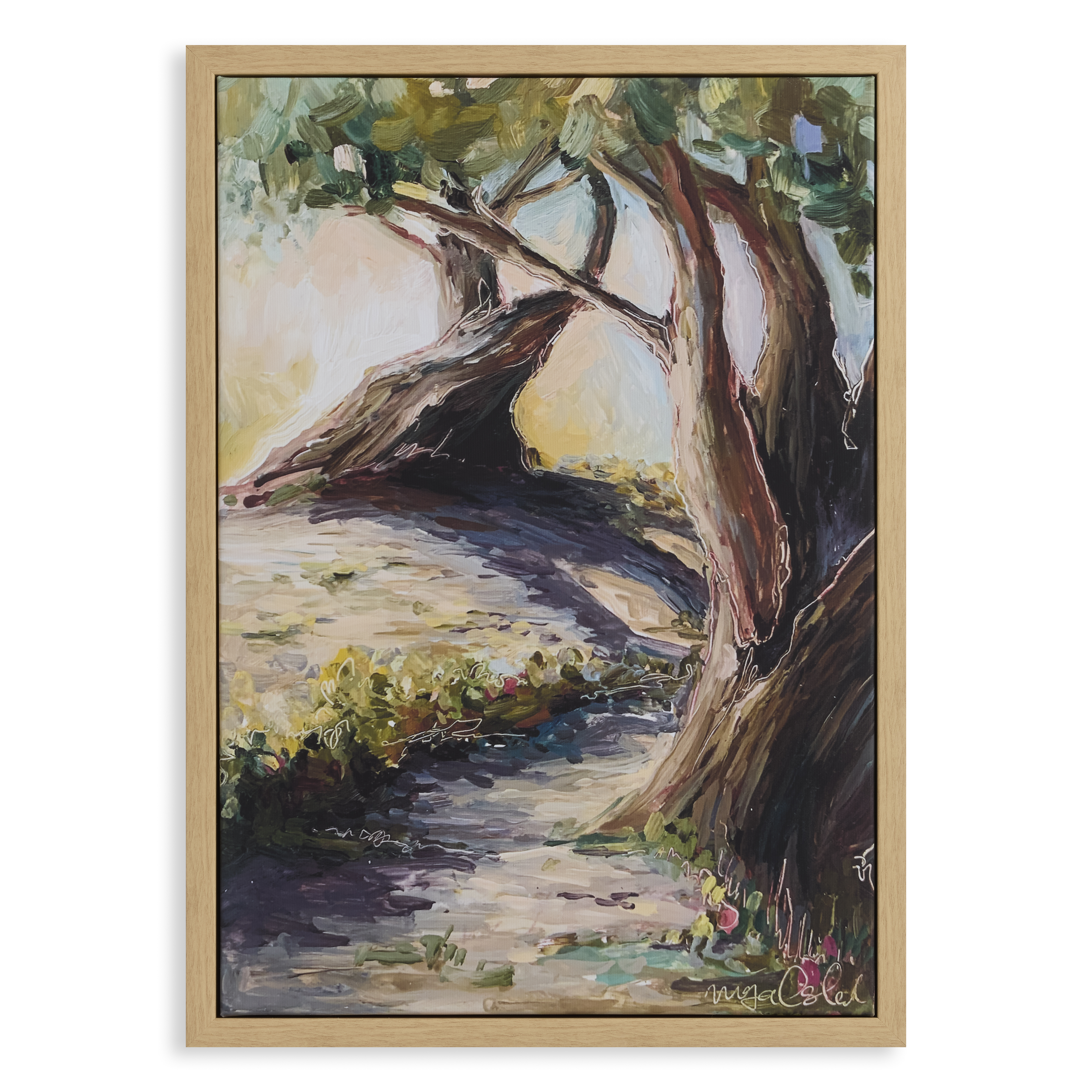 The Garden Still (21x15 Floating Framed Canvas Print) - CASTEEL