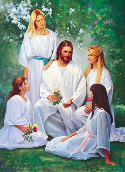 Christ And Young Women, , large image number 0