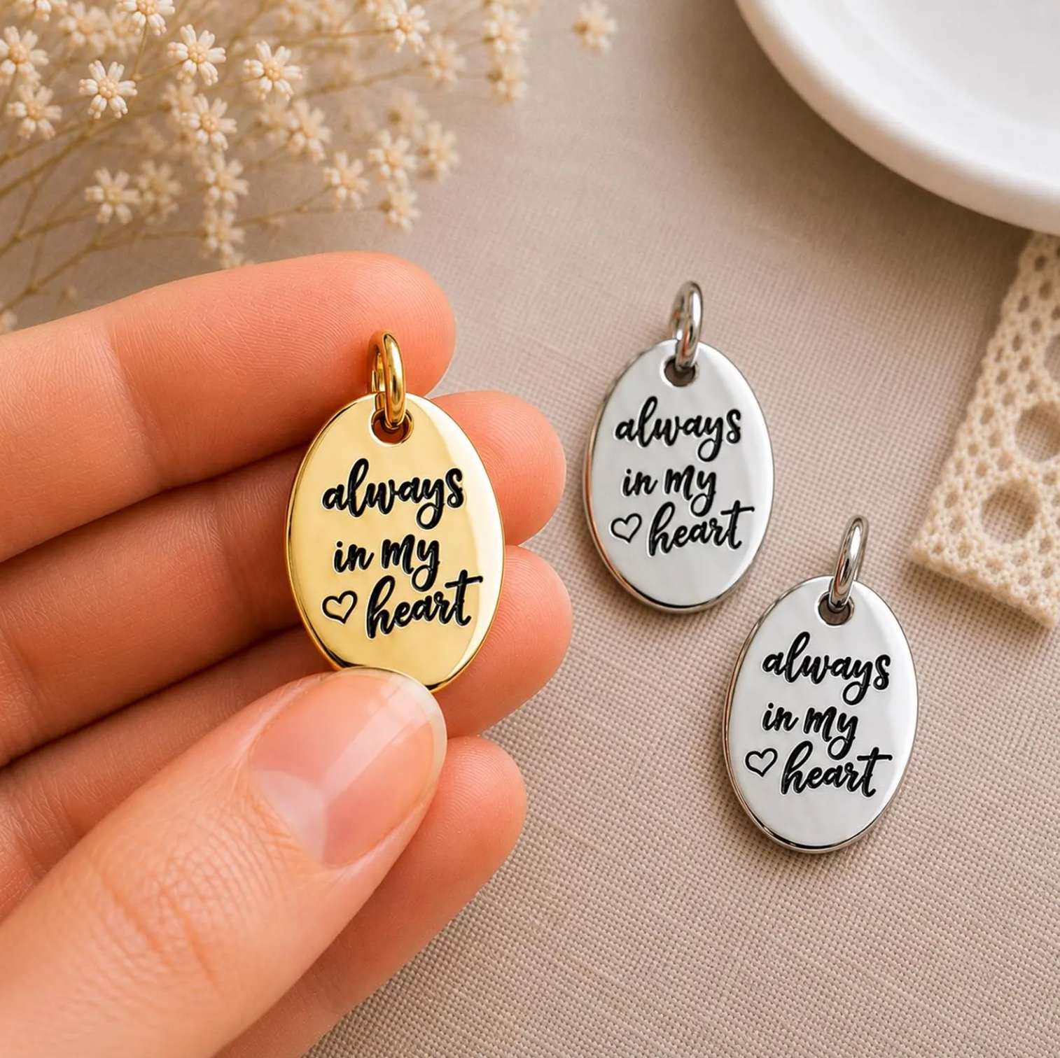 Always in My Heart Charm, , large