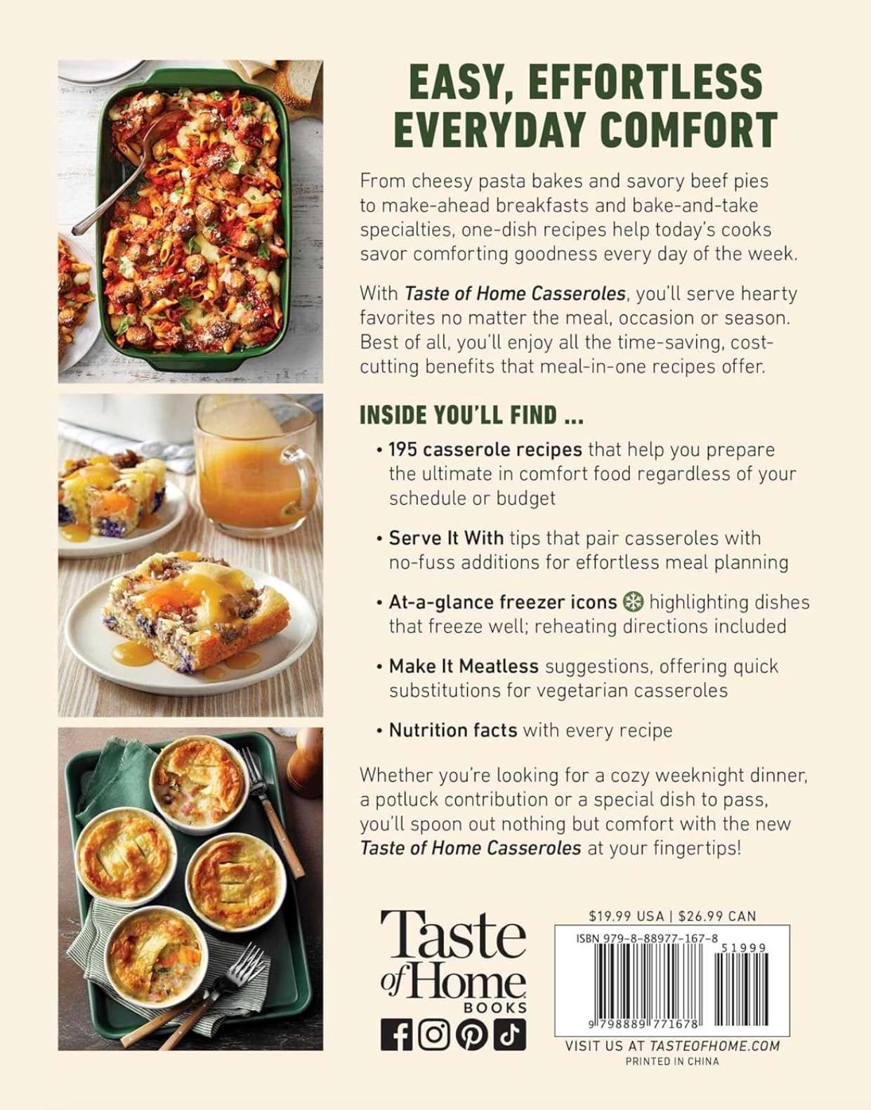 Taste of Home Casseroles Cookbook, , large image number 4