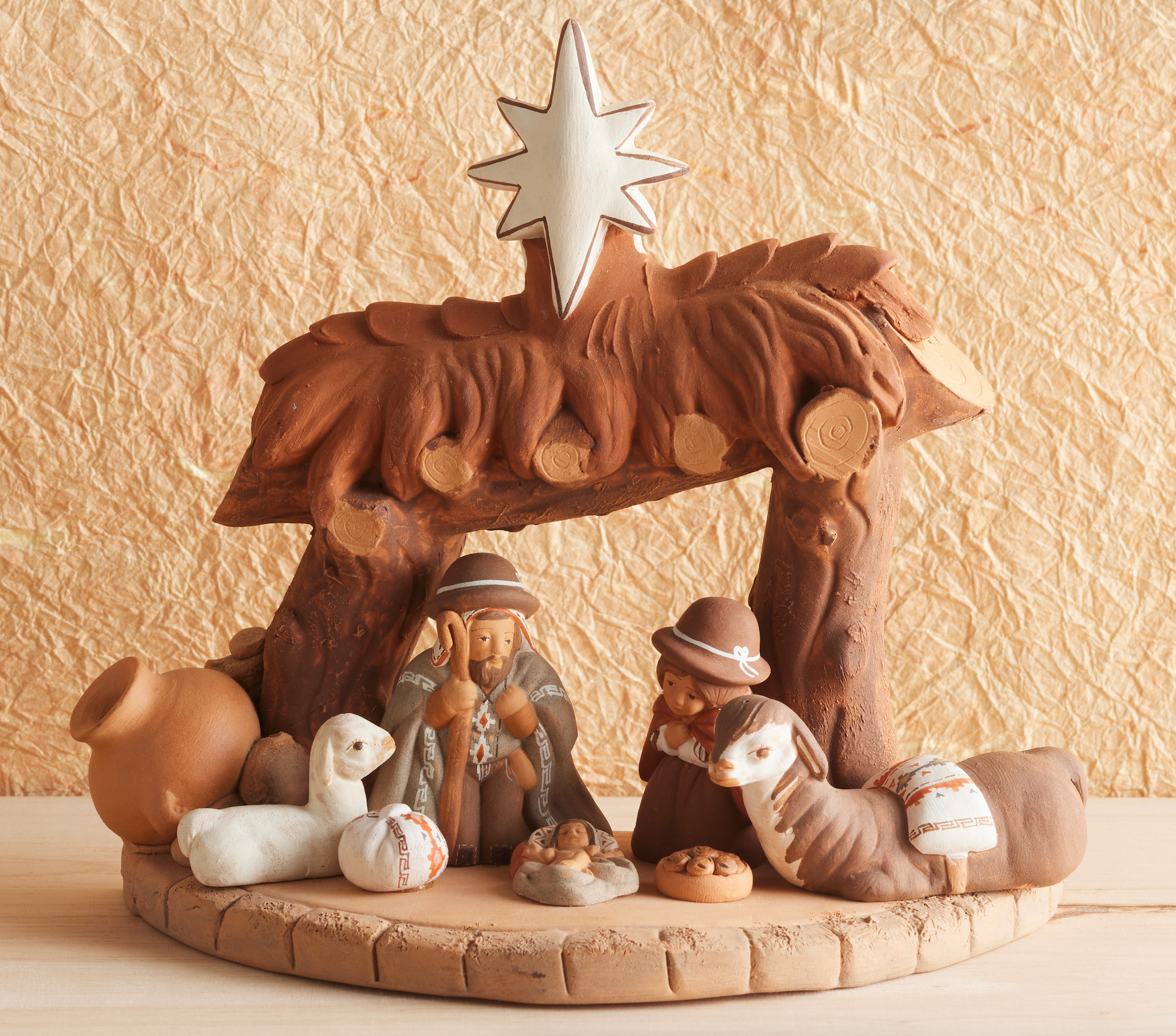 Peruvian Ceramic Pottery Nativity, , large image number 0